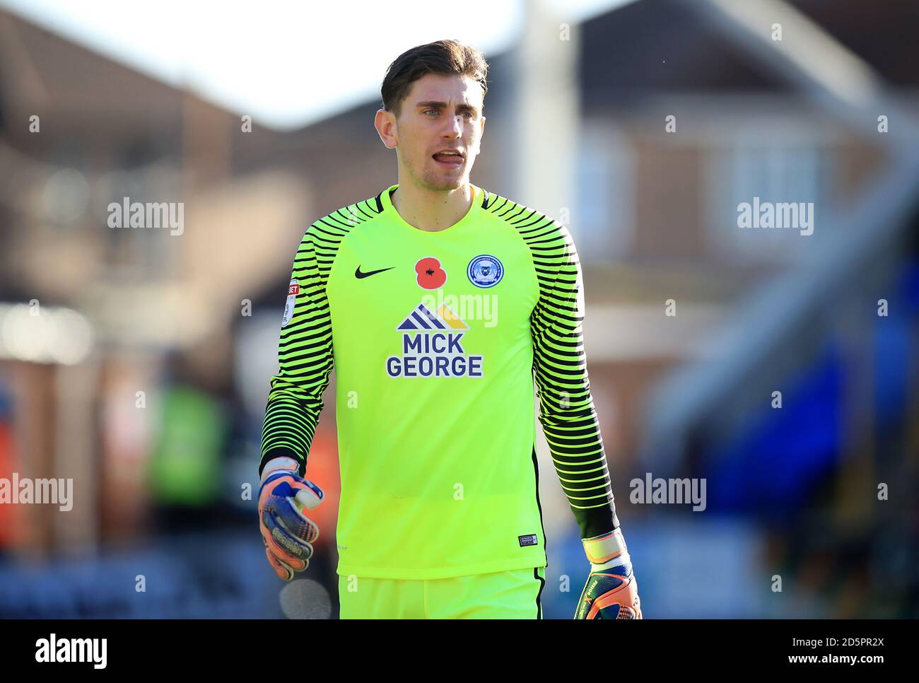 Goalkeeper Luke McGee, Peterborough United Stock Photo - Alamy