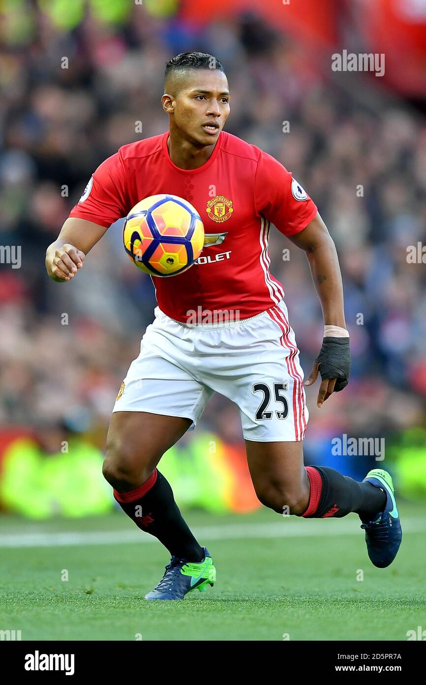 Manchester United's Antonio Valencia in action Stock Photo
