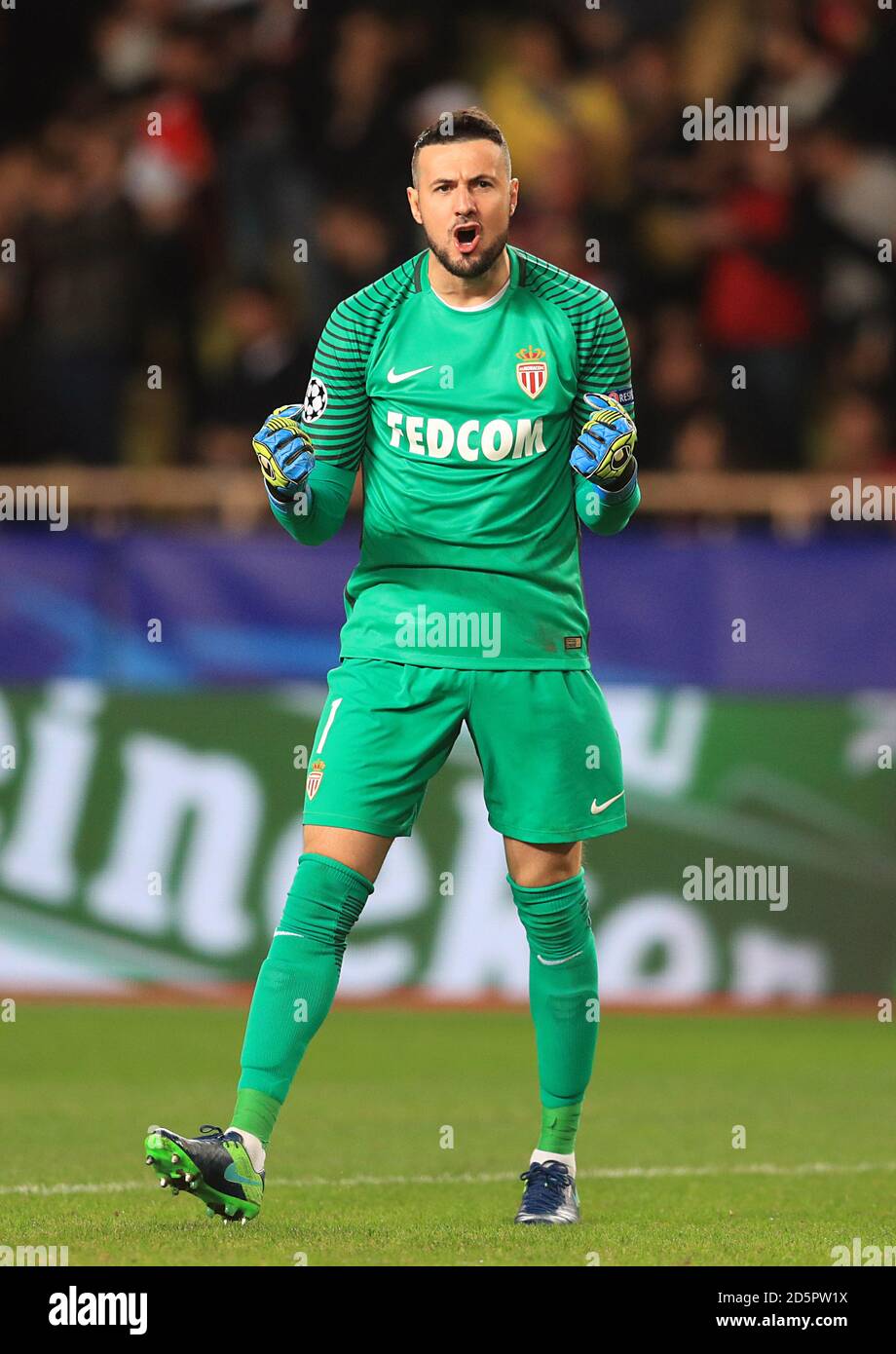 Monaco goalkeeper Danijel Subasic Stock Photo