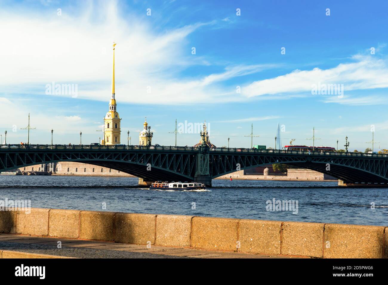 Neva river in Saint Petersburg. Russia. Stock Photo