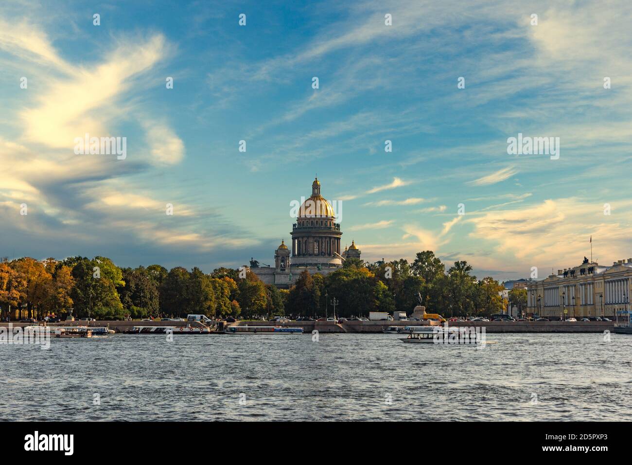 St. Isaac Cathedral in Saint-Petersburg, Russia. Stock Photo