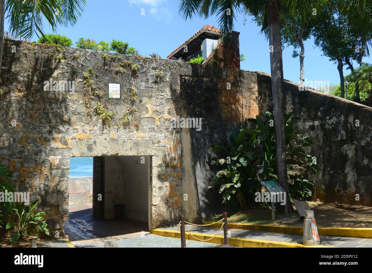 San Juan Gate (Puerta de San Juan), San Juan, Puerto Rico. Puerta de San Juan was built in the late 1700s to protect the city from invaders. Stock Photo