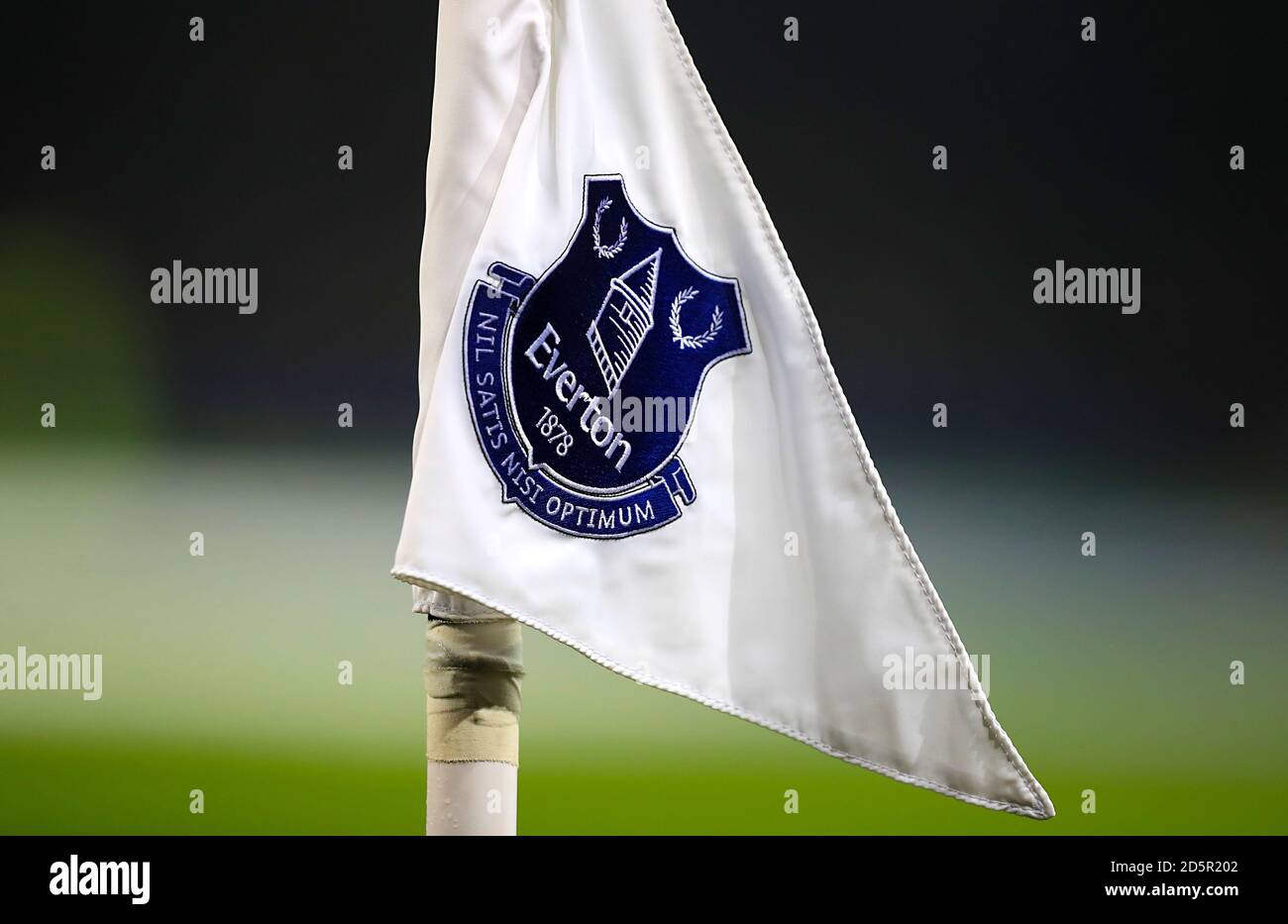 Detail of an Everton corner flag Stock Photo Alamy