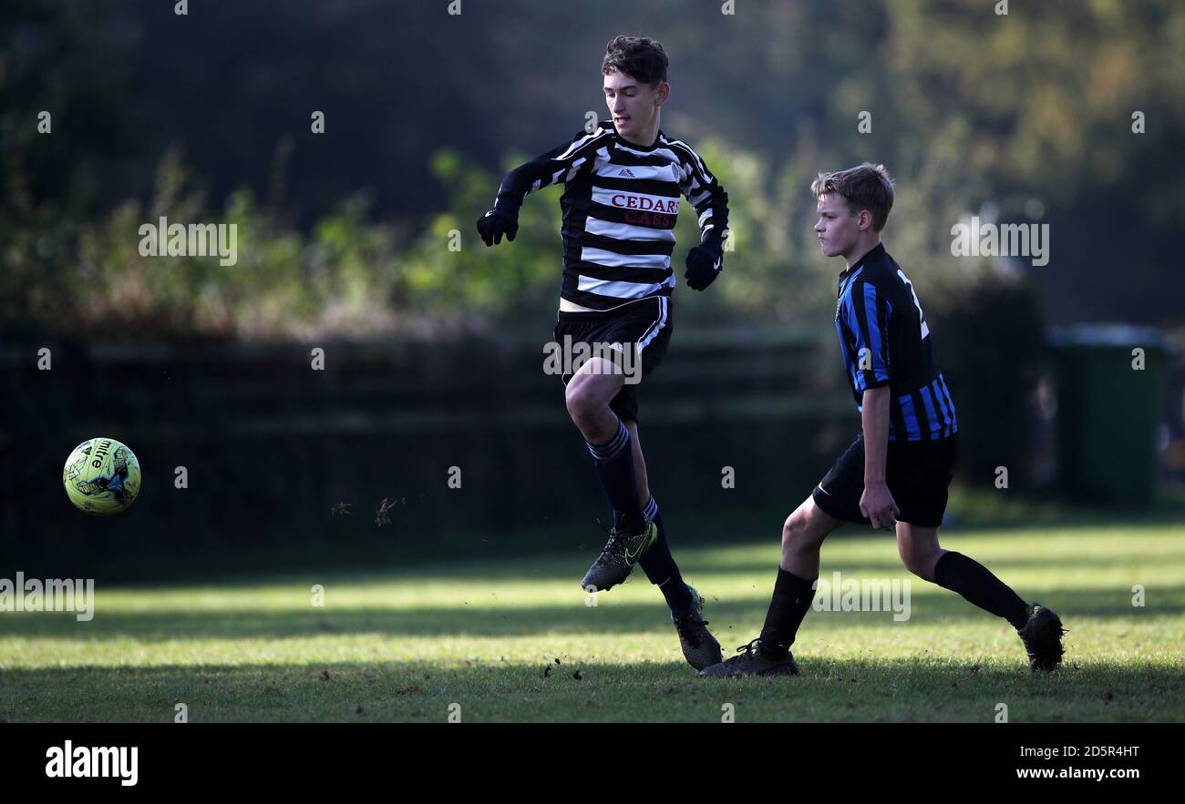 Chorleywood Common Youth Hurricane U15 S Black And White Kit V Berkhamsted Raiders Black U15 S Blue And Black Kit At Chorleywood House Hertfordshire Stock Photo Alamy Chorleywood Common Youth Hurricane U15 S Black And White Kit V Berkhamsted Raiders Black U15 S Blue And Black Kit At Chorleywood House Hertfordshire Stock Photo Alamy