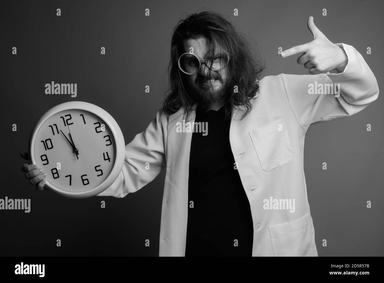 Angry pointing doctor young man hi-res stock photography and images - Alamy