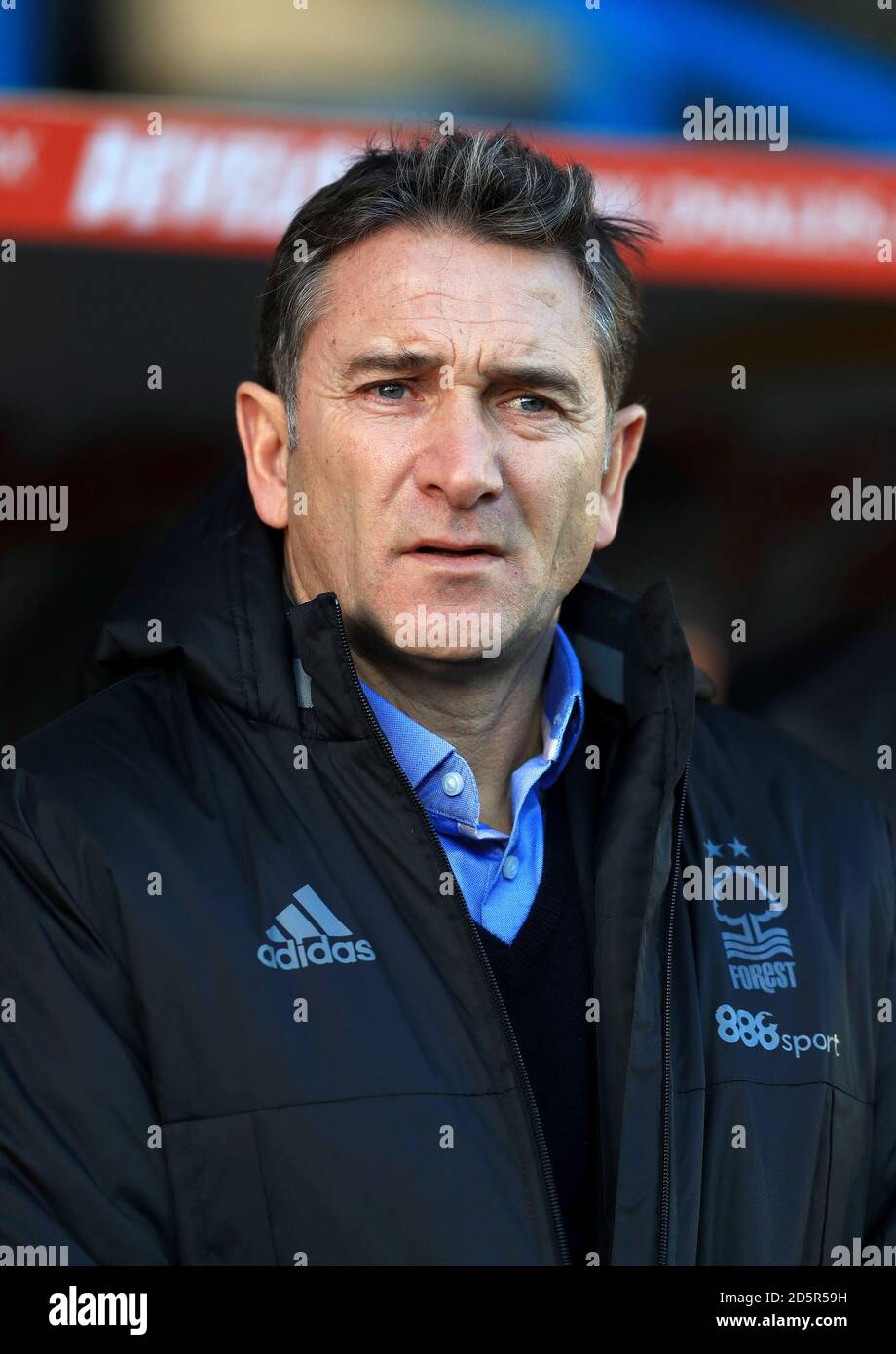 Nottingham Forest manager Philippe Montanier before the game Stock