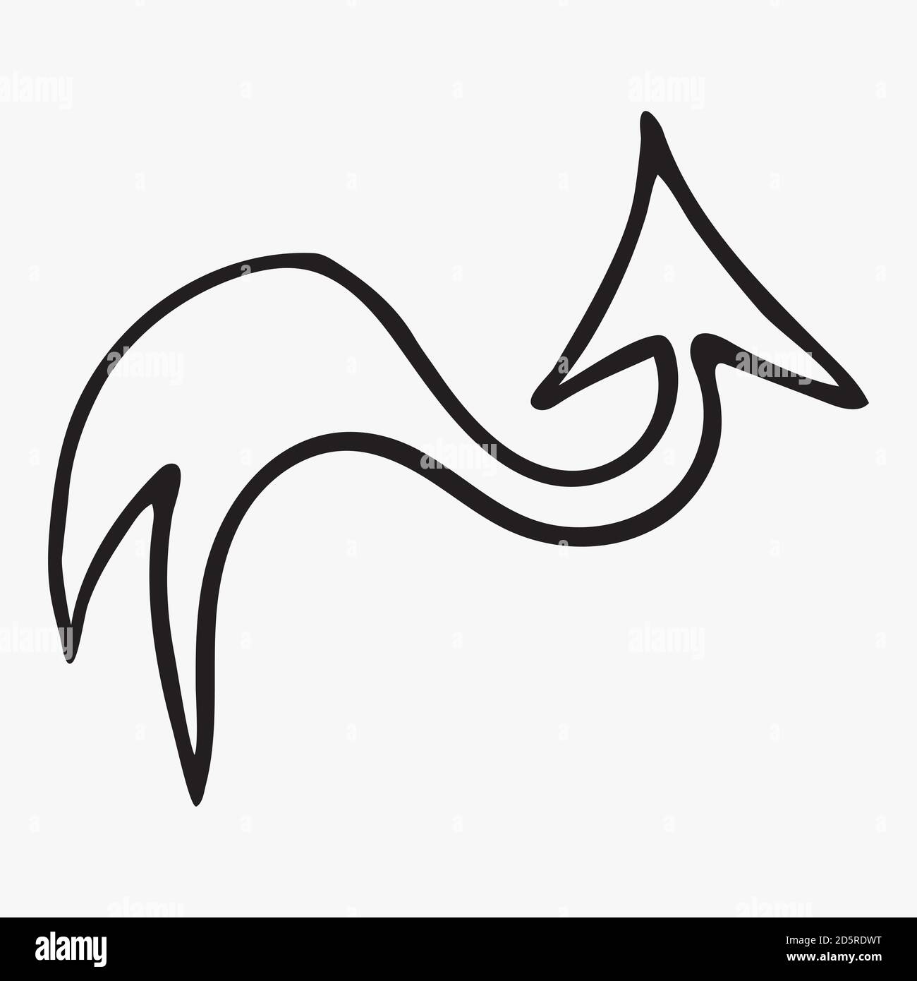vector arrow drawn by hand Stock Vector Image & Art - Alamy