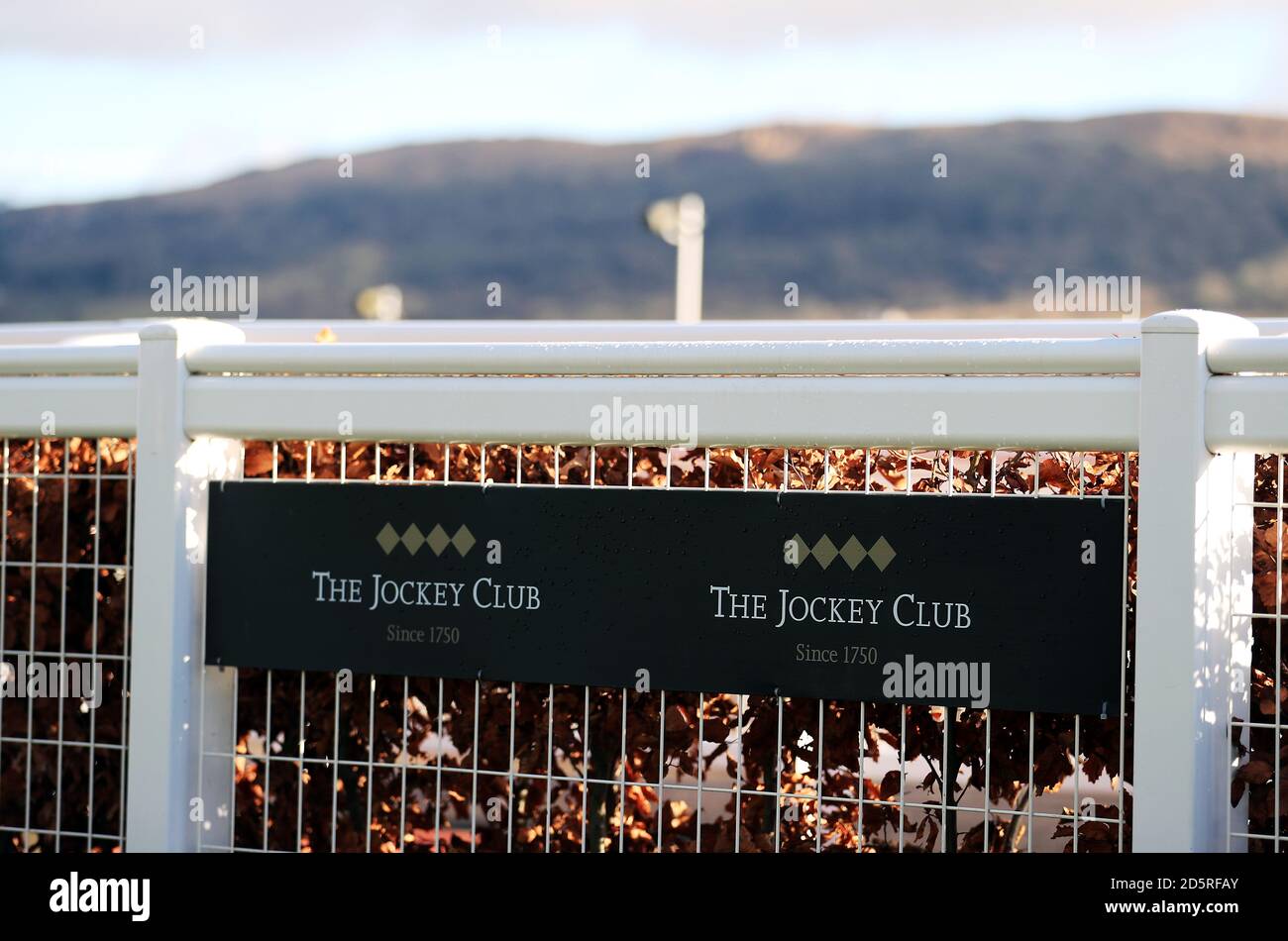 Cheltenham Racesourse Sign The Jockey Club Sign At Cheltenham Racecourse High Resolution Stock ...