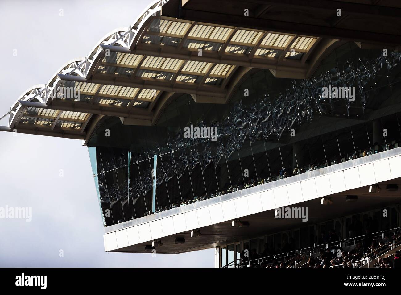 A general view of the Grandstand at Cheltenham Racecourse during Festival Trials Day Stock Photo