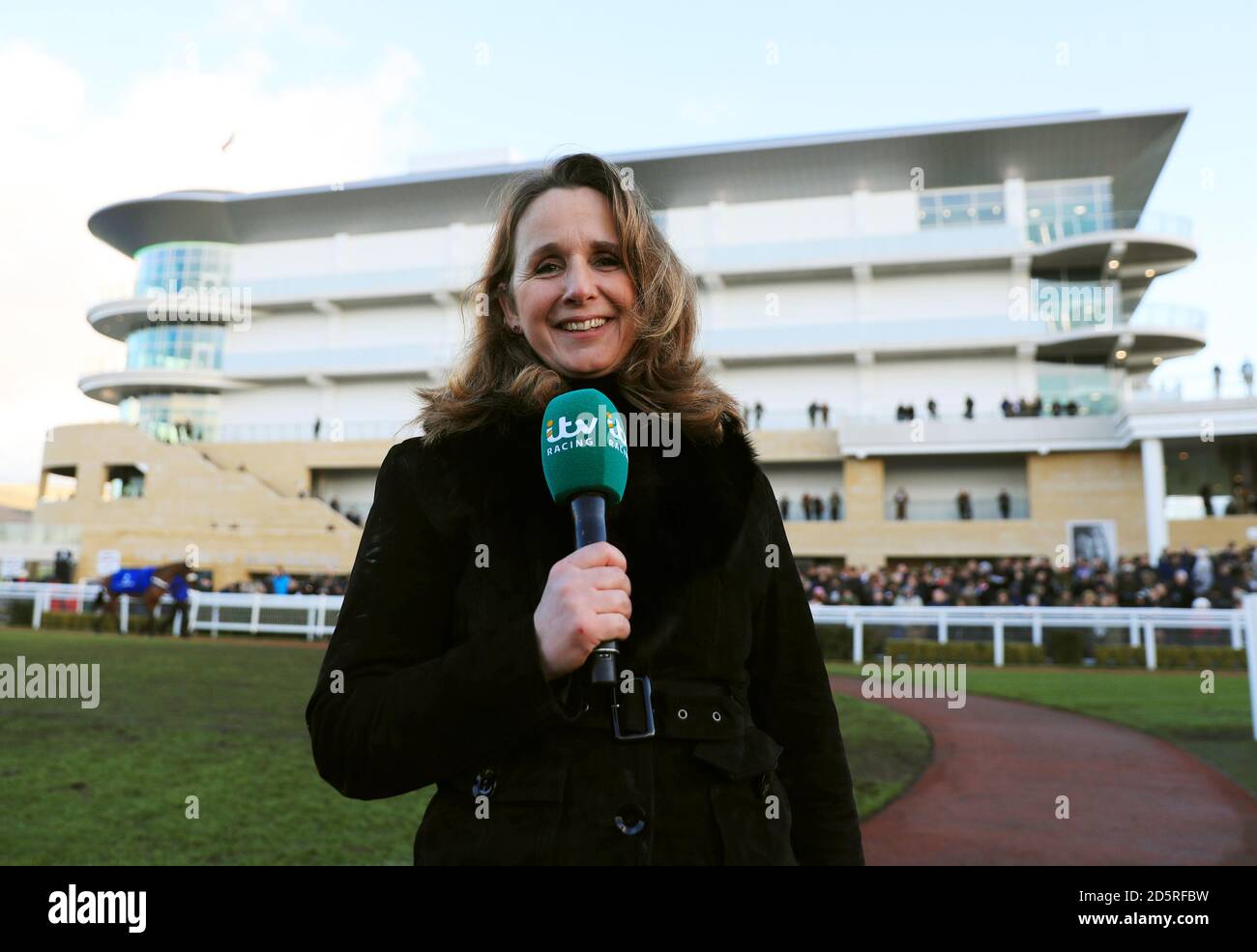 ITV Racing presenter Alice Plunkett during Festival Trials Day at