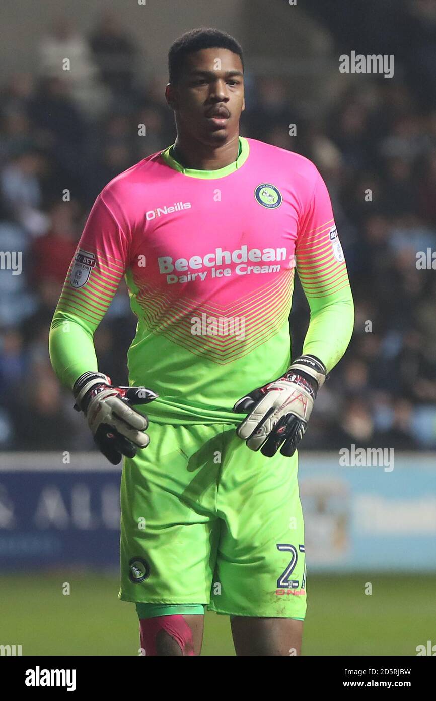 Wycombe Wanderers goalkeeper Jamal 