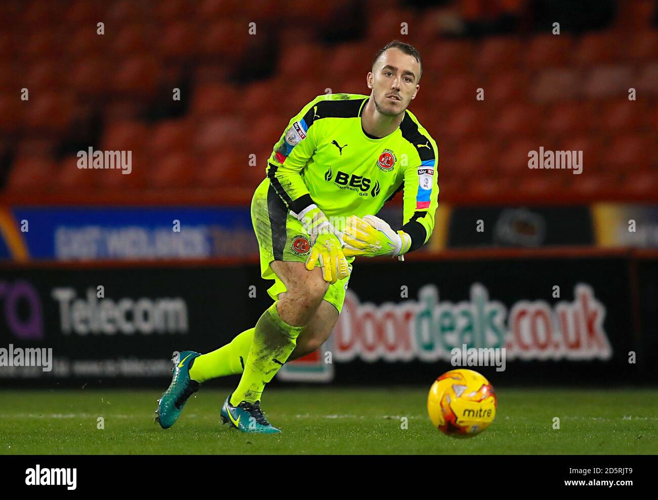 Goalkeeper Alex Cairns, Fleetwood Town Stock Photo - Alamy