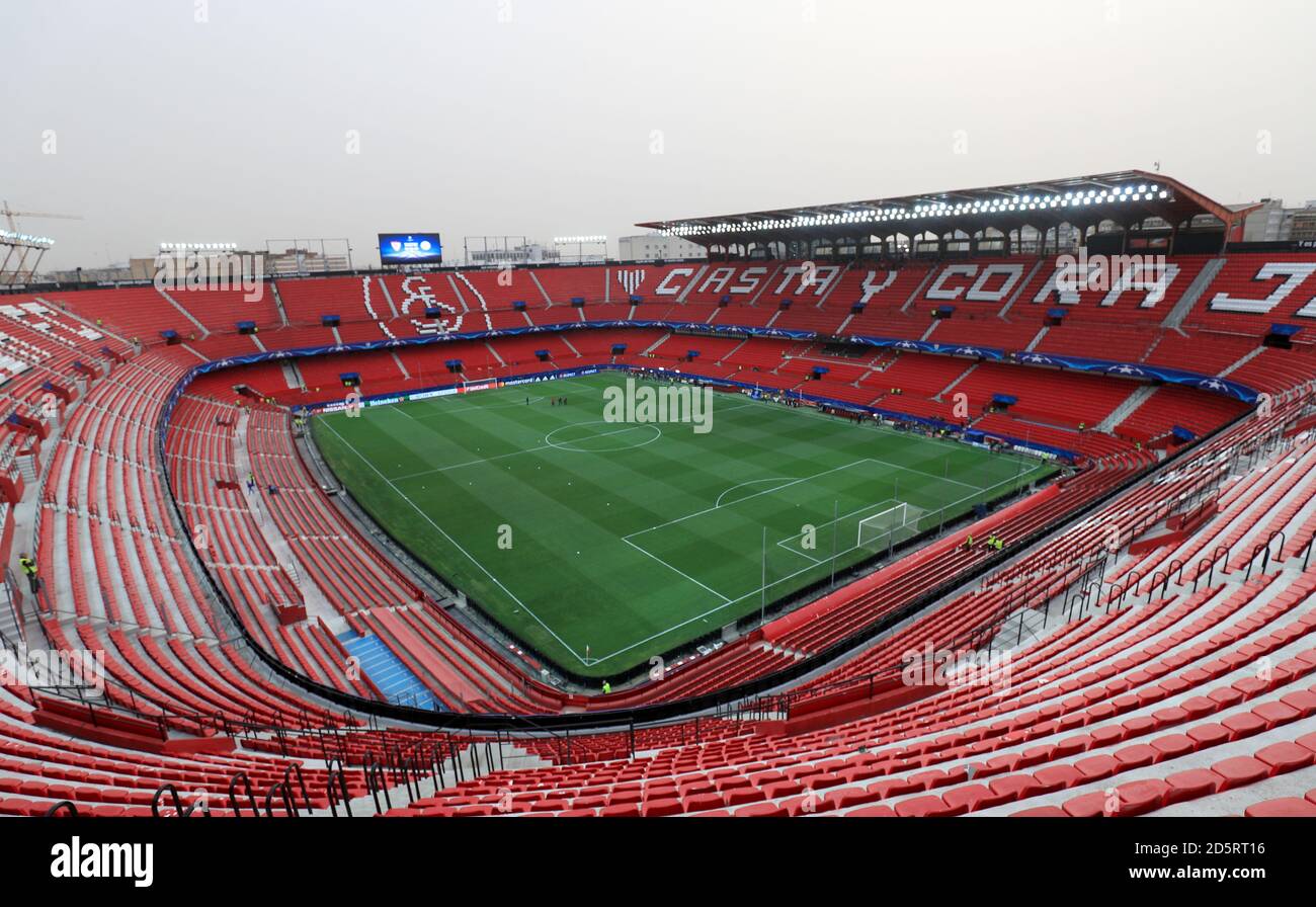A general view of the Ramon Sanchez Pizjuan Stadium Stock Photo