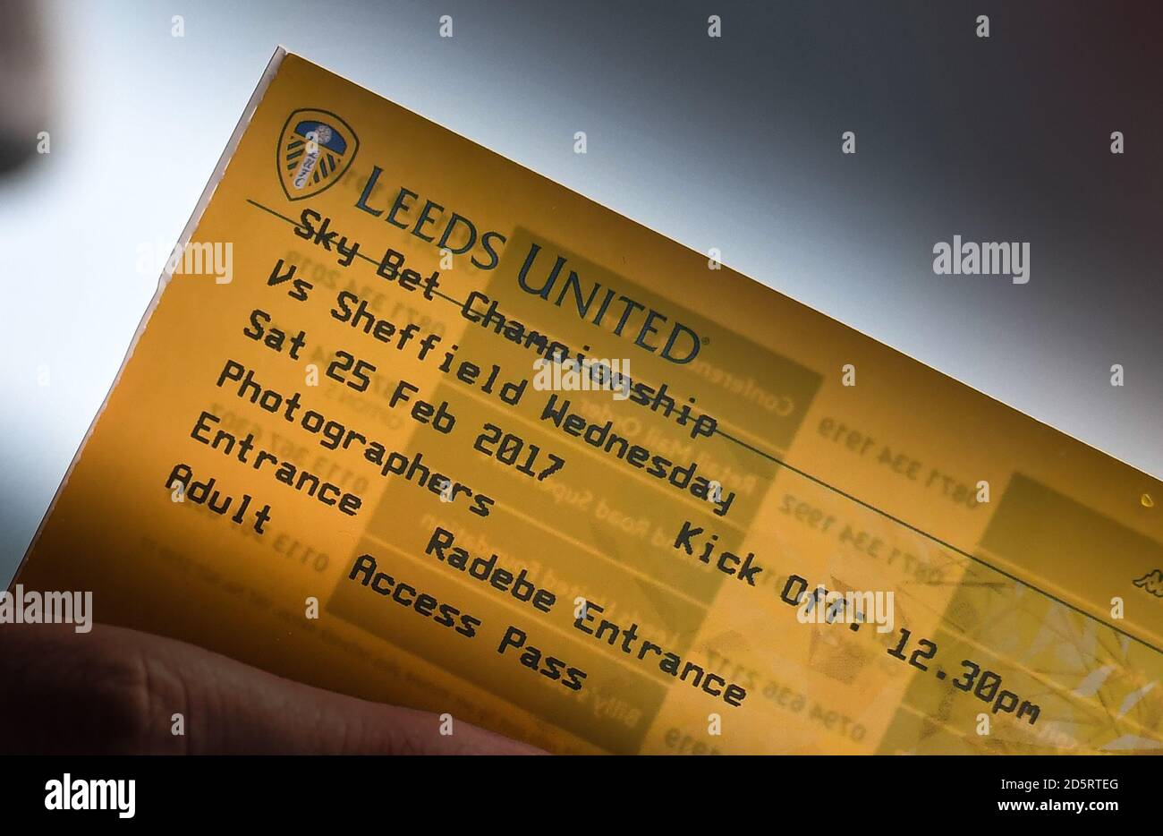 Match Day Ticket High Resolution Stock Photography And Images Alamy