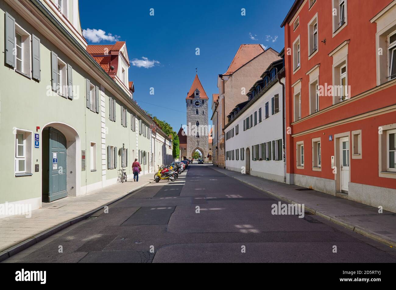 Ostentor of Regensburg,  Bavaria, Germany Stock Photo