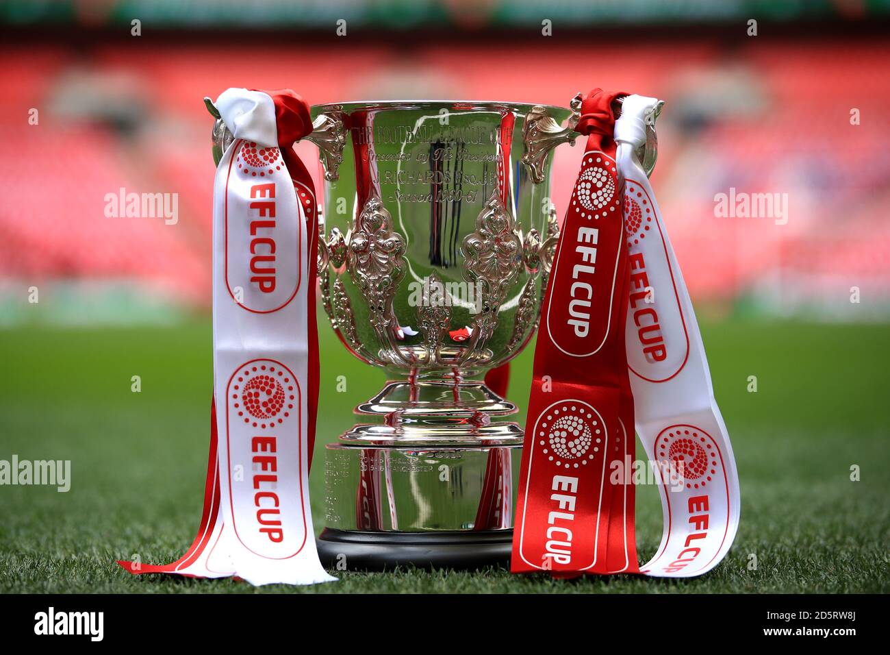 A general view of the EFL Trophy before the EFL Cup Final  between Manchester United and Southampton at Wembley Stadium Stock Photo