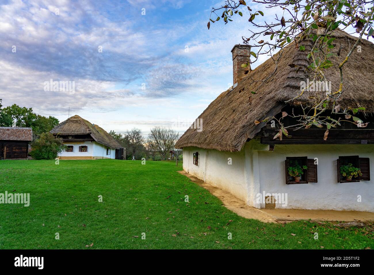 Pityerszer landscape old traditional village in Őrség Hungary Stock Photo