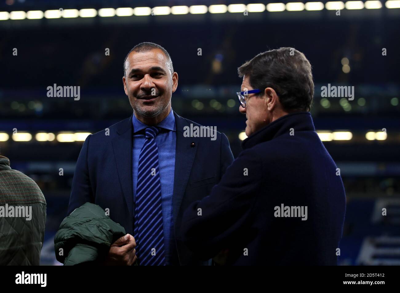 Ruud Gullit and Fabio Capello (right) at the ground ahead of the game Stock  Photo - Alamy
