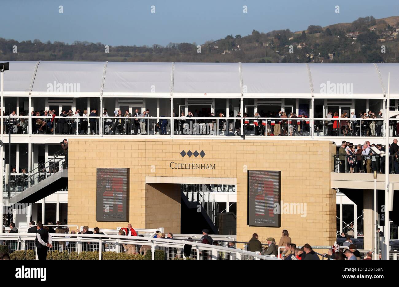 A general view during Ladies Day of the 2017 Cheltenham Festival Stock Photo