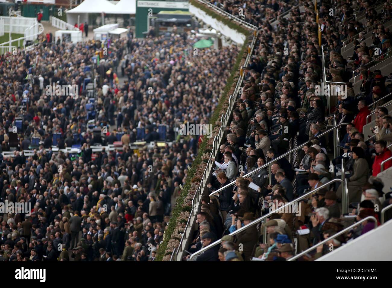 General view of the crowd in the during the racing hi-res stock ...