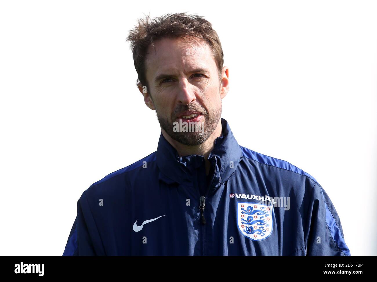 England manager Gareth Southgate at Enfield Training Ground, London ...