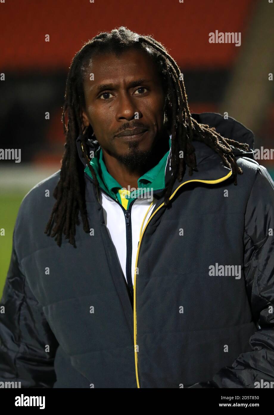 Senegal head coach Aliou Cisse Stock Photo