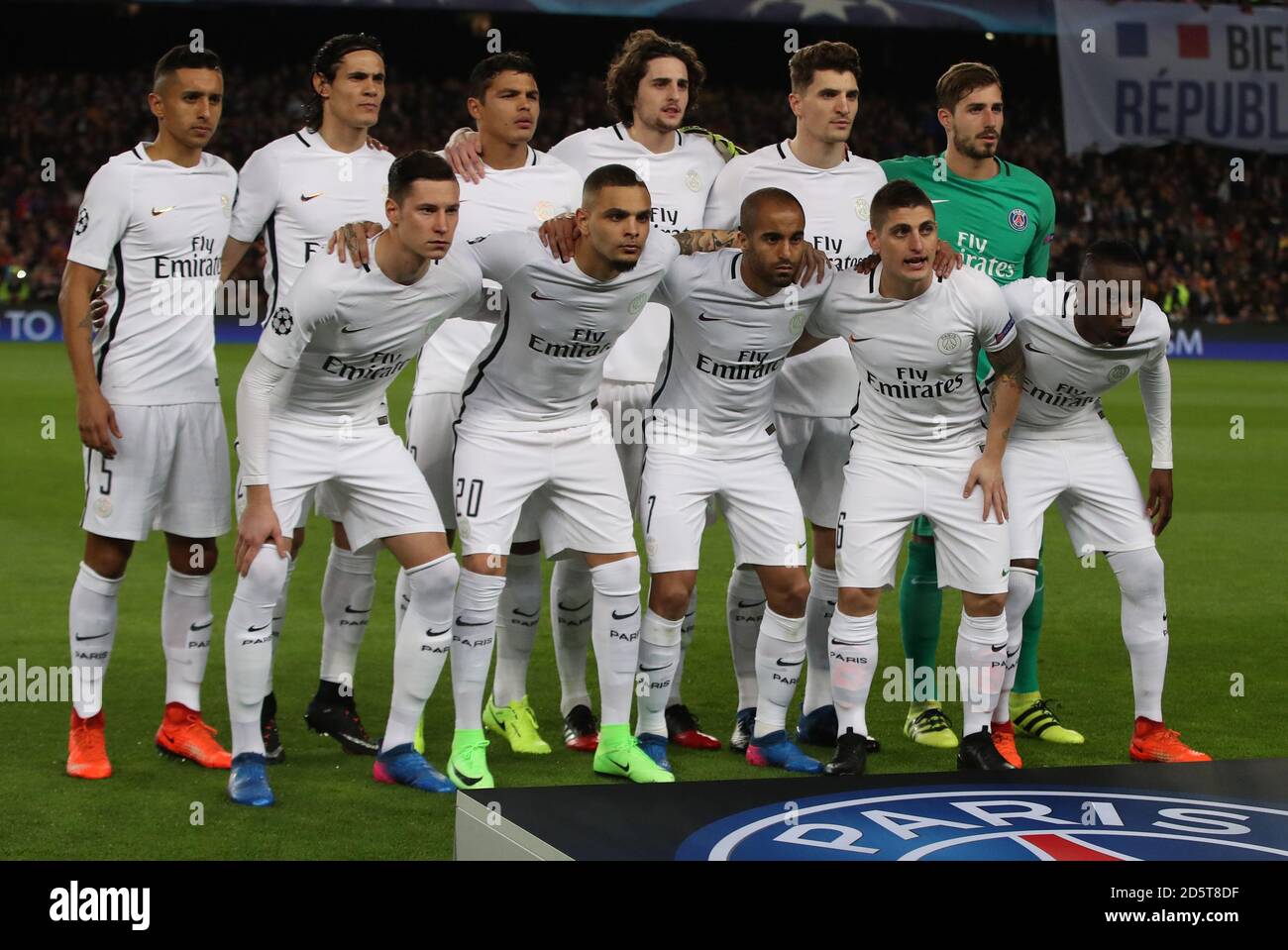 A Paris Saint-Germain team group photo Stock Photo