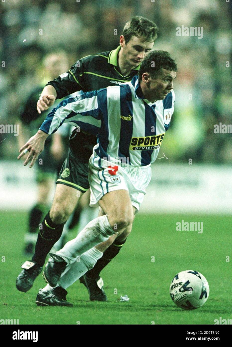 Celtic's Tommy Boyd and Kilmarnock's Paul Wright Stock Photo