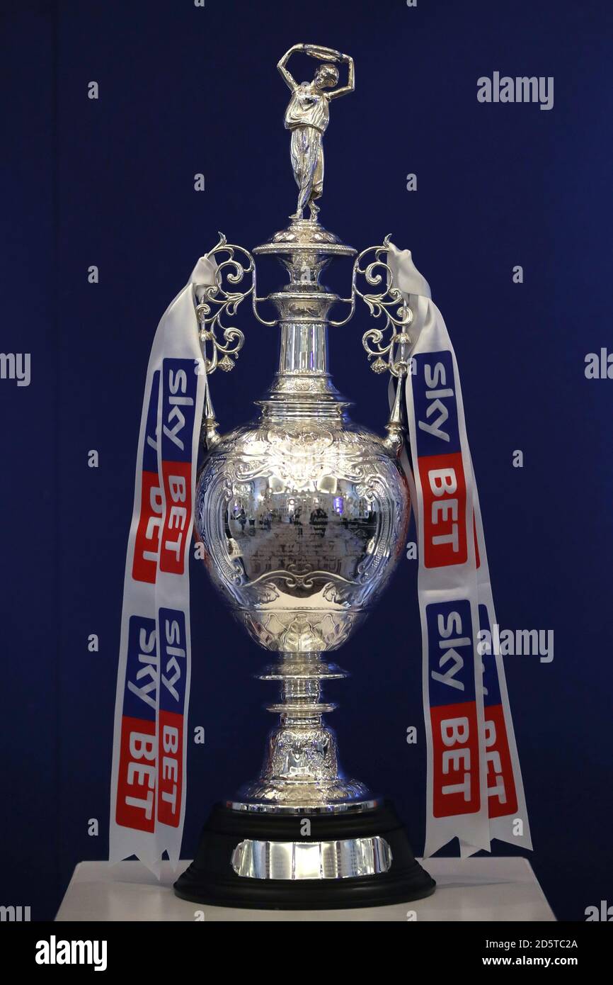 The English Football League Championship Trophy which is now presented to  the winners of the Sky Bet Championship winners Stock Photo - Alamy