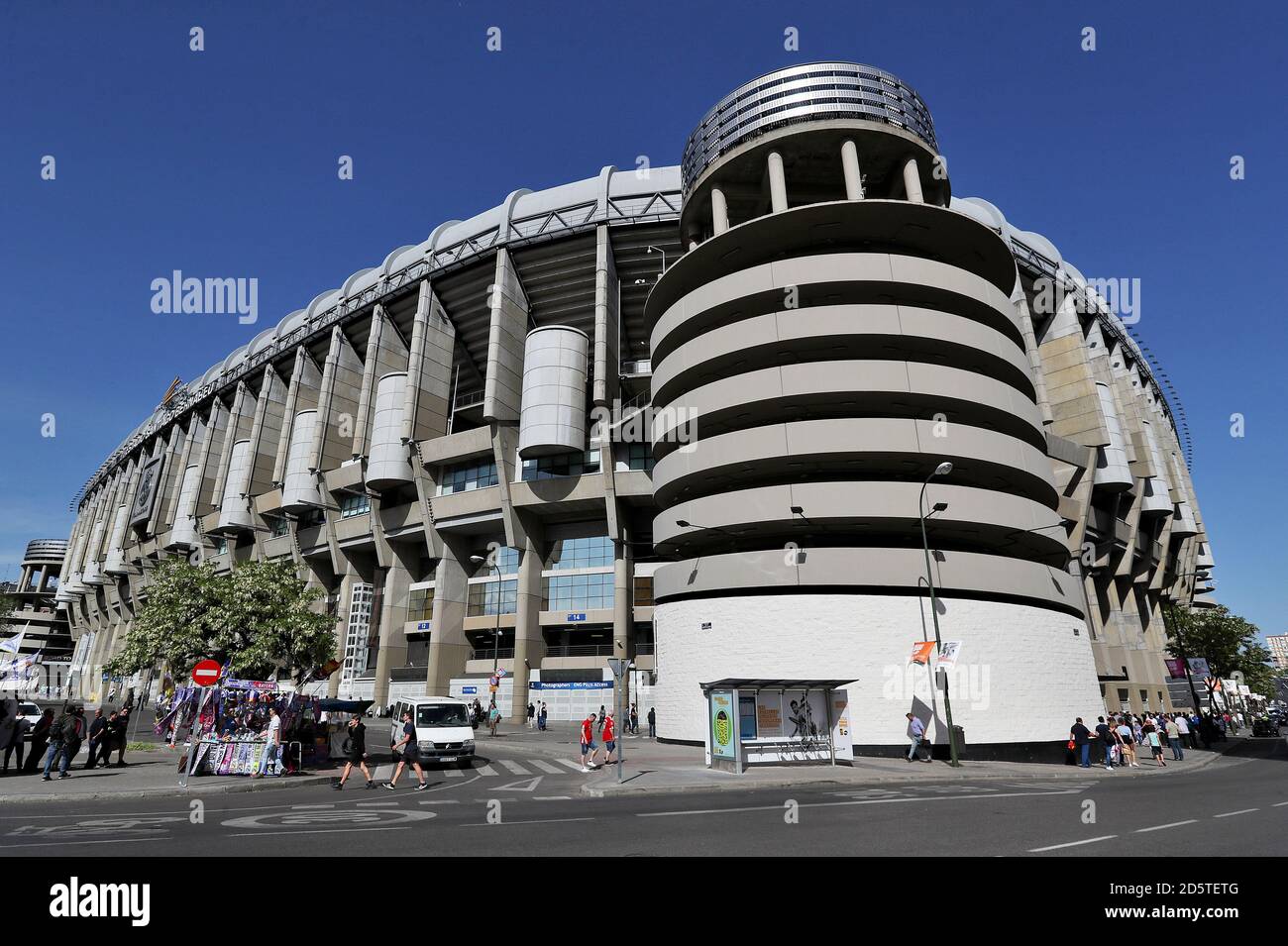 A view of the Santiago Bernabeu stadium Stock Photo