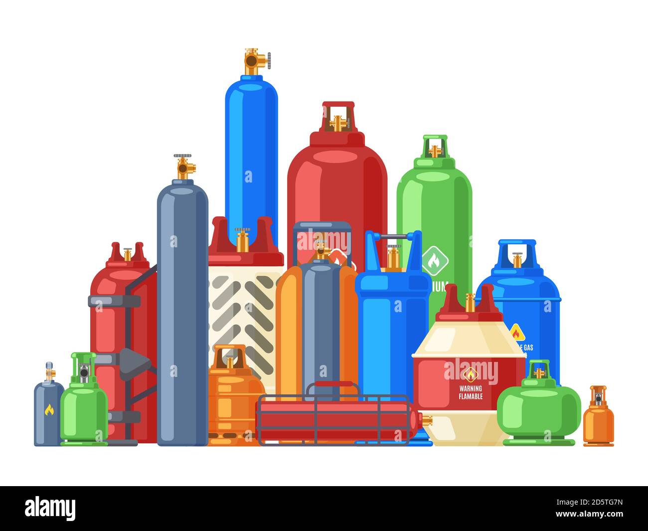 Gas cylinders storage Stock Vector Images Alamy