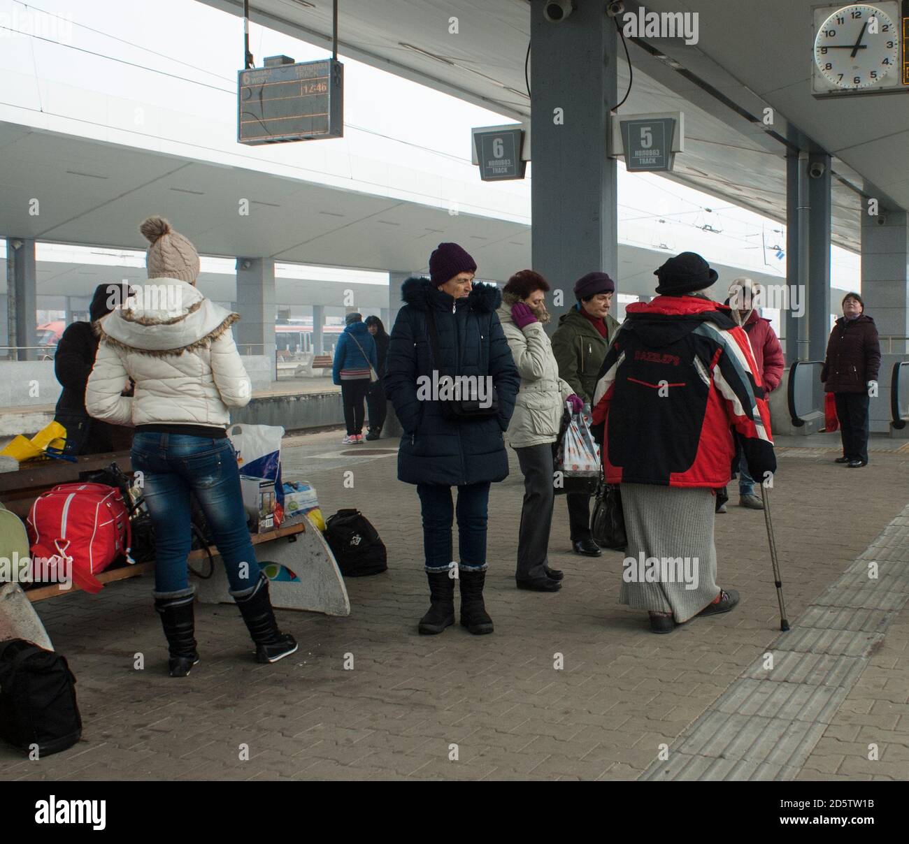 Central railway station, Sofia, Bulgaria Stock Photo