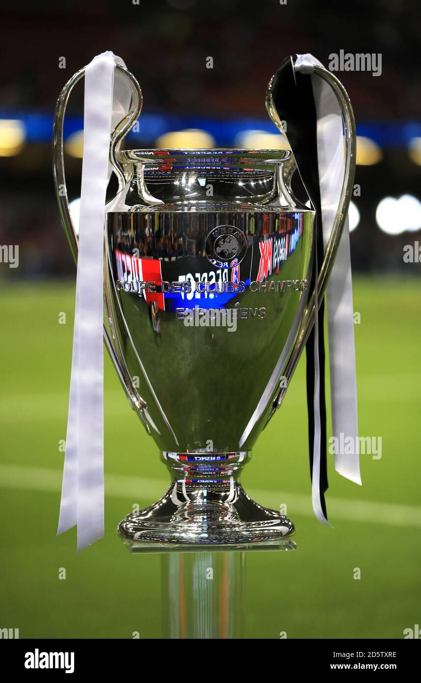 Uefa champions league trophy hi-res stock photography and images - Alamy