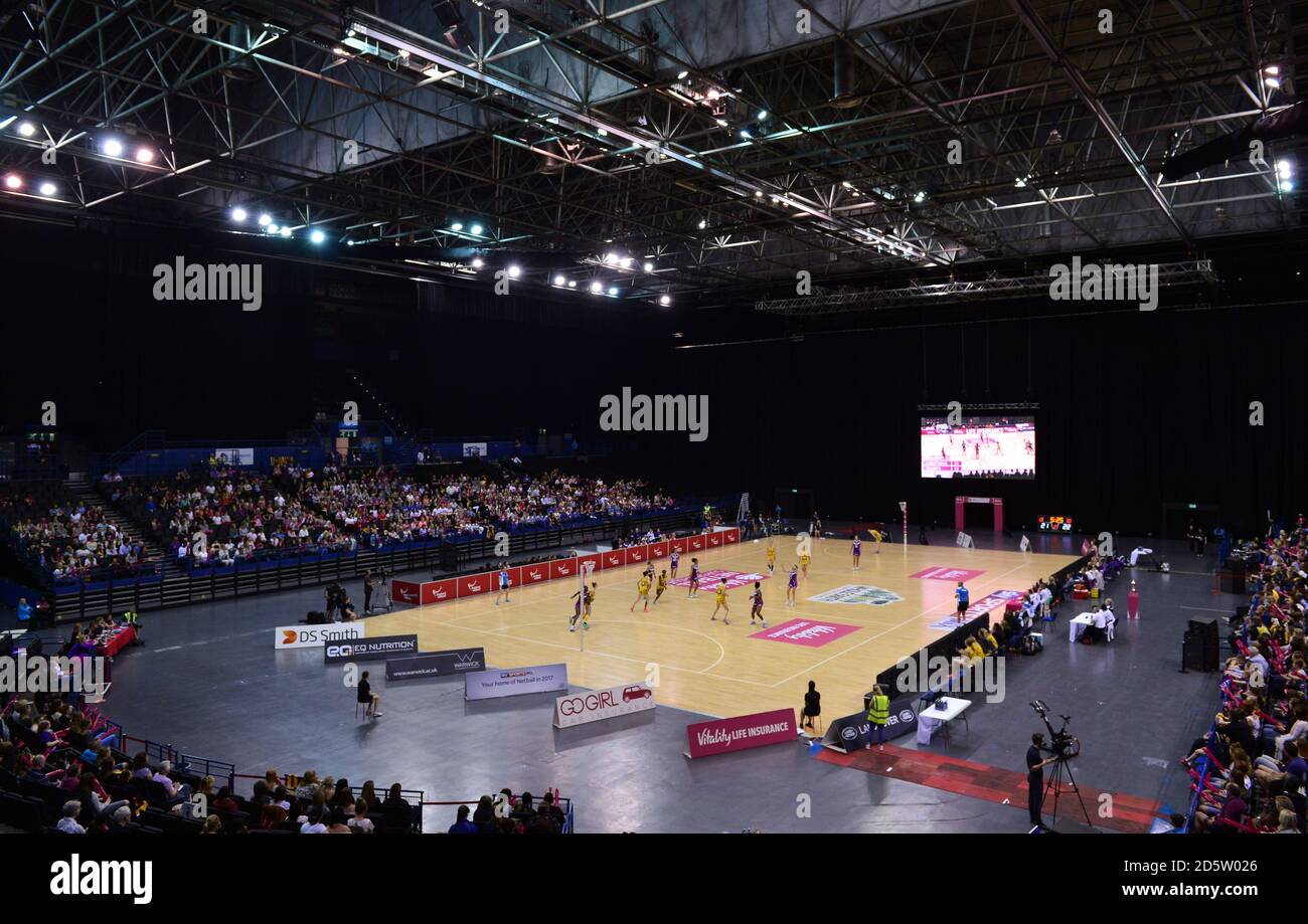 A general view of the Barclaycard Arena during the Vitality Netball Superleague Final  Stock Photo