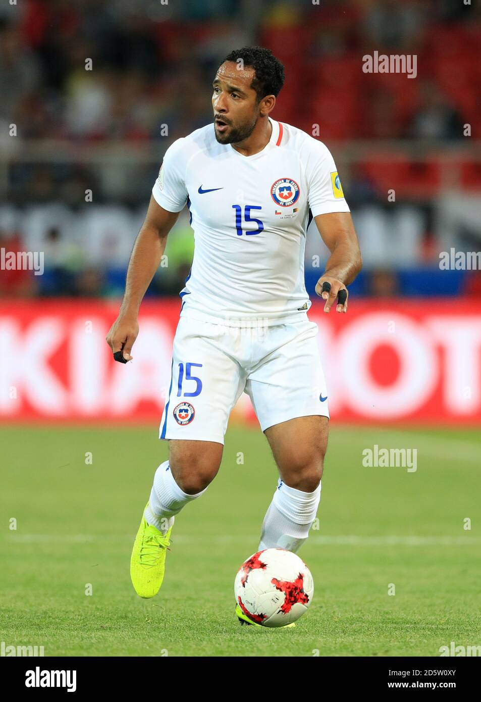 Chile's Jean Beausejour Stock Photo