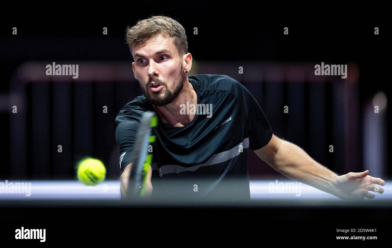 Cologne, Germany. 14th Oct, 2020. Tennis ATP Tour, singles, men, round of sixteen, Otte (Germany) - Albot (Moldova)