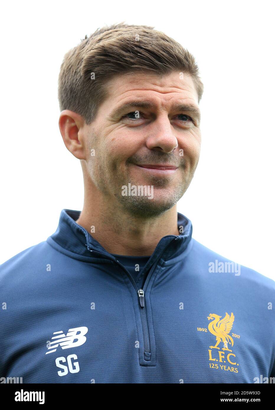 Liverpool's manager Steven Gerrard is interviewed after the game against  Derby County Stock Photo - Alamy