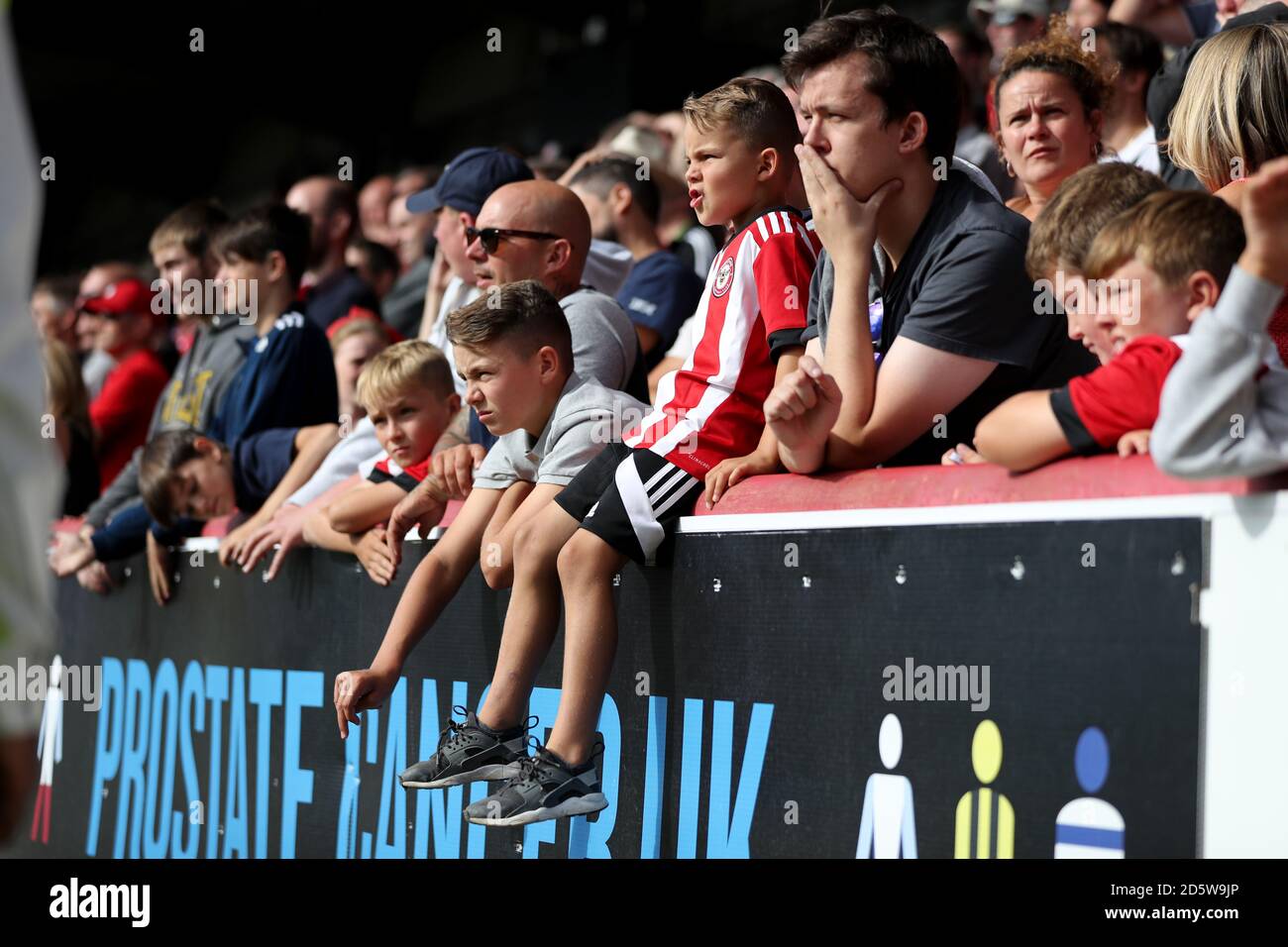 Brentford fans in the stands Stock Photo - Alamy