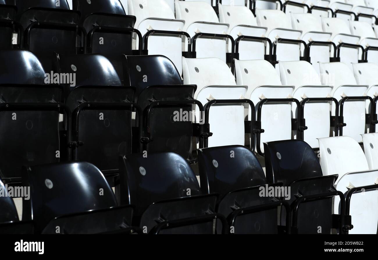 General view of seating in the stands Stock Photo - Alamy