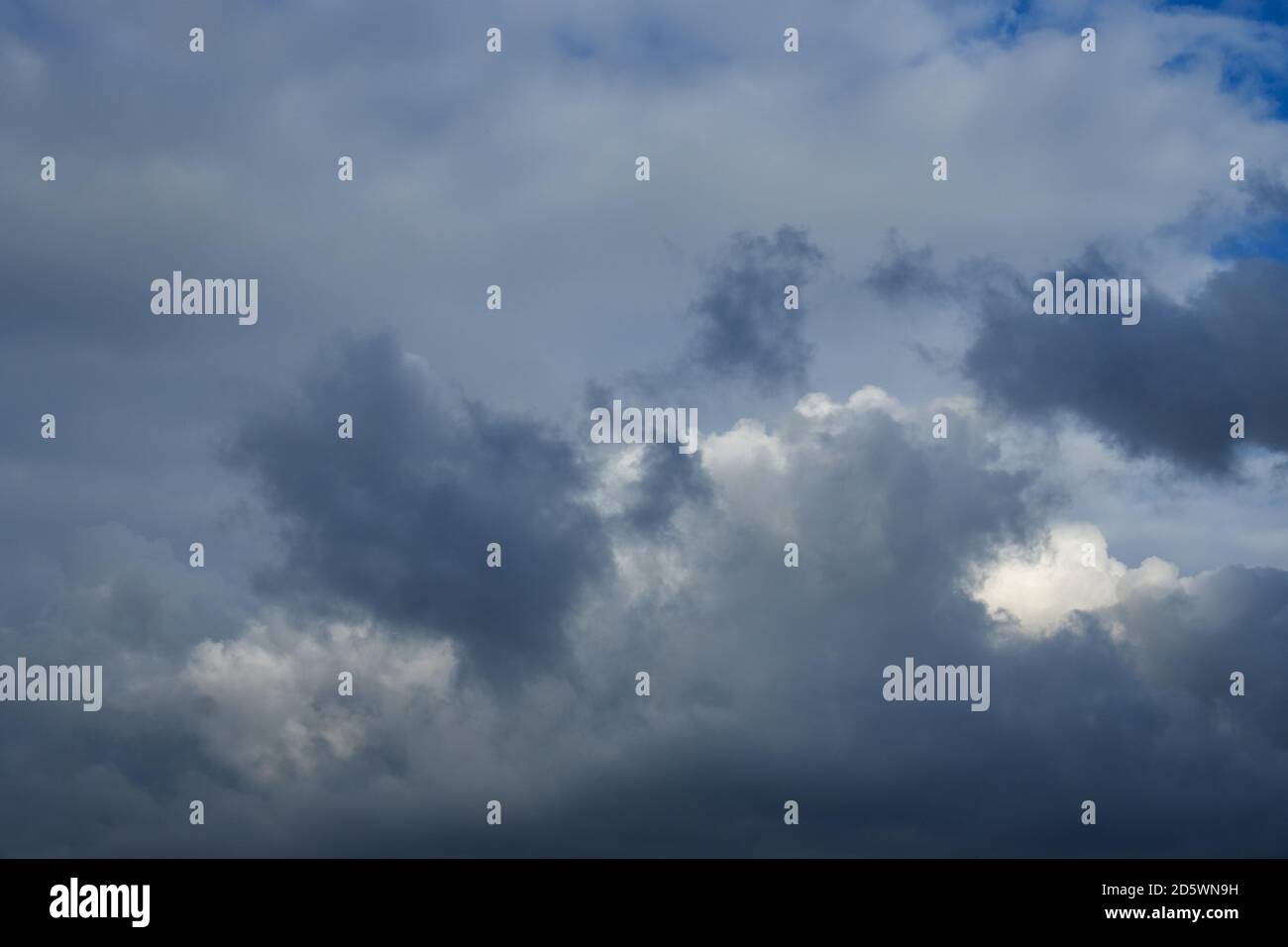 Dark clouds background. Dramatic cloudy sky. Stock Photo