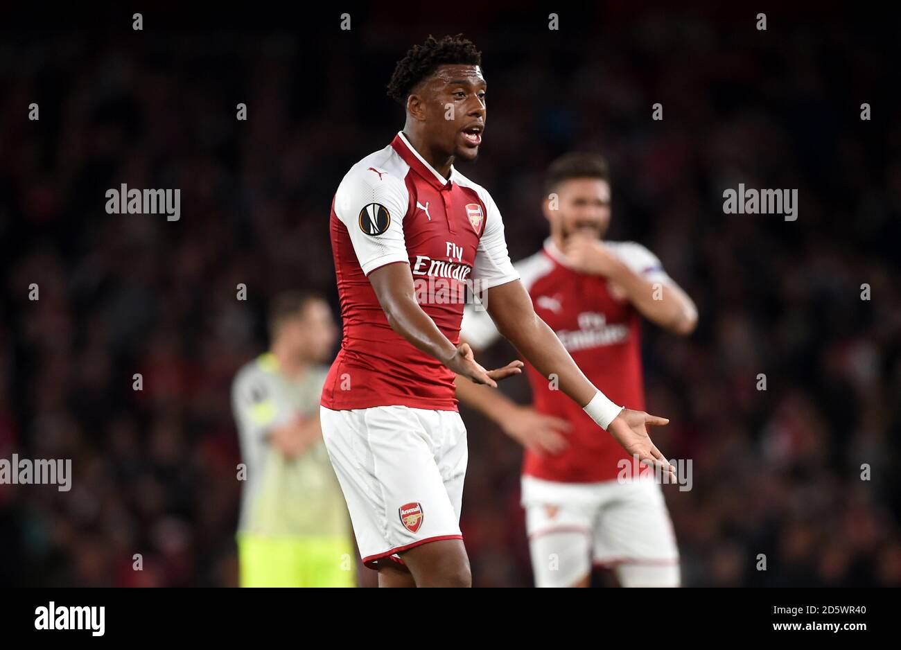 Carte De Football Échange Signée À La Main D'Alex Iwobi Arsenal Match