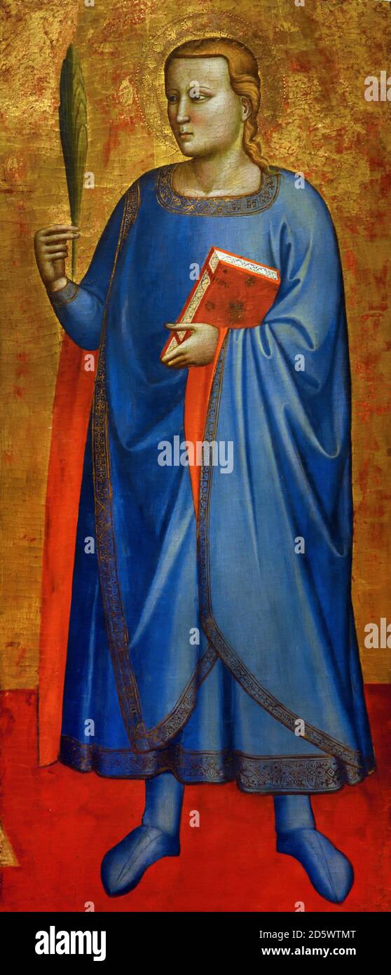 St Miniatus by Master of the Madonna of Mercy 1360-1365 Florence Italian, Italy, Stock Photo