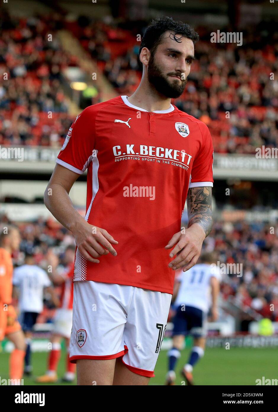 Barnsley's Adam Jackson in action Stock Photo - Alamy