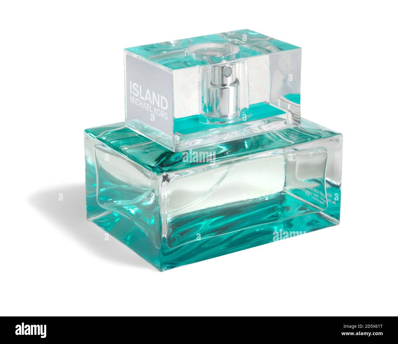 Blue tinted bottle Michael Kors Island perfume photographed on white background Stock Photo - Alamy