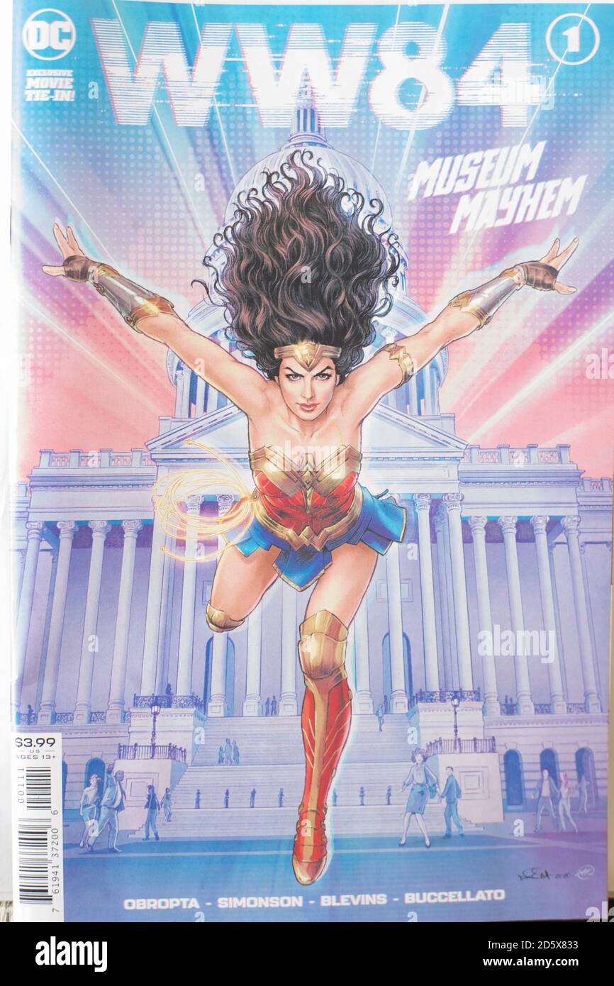 Wonder Woman comic published in 2020 Stock Photo