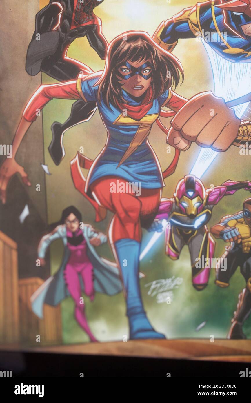 ms marvel comic book covers