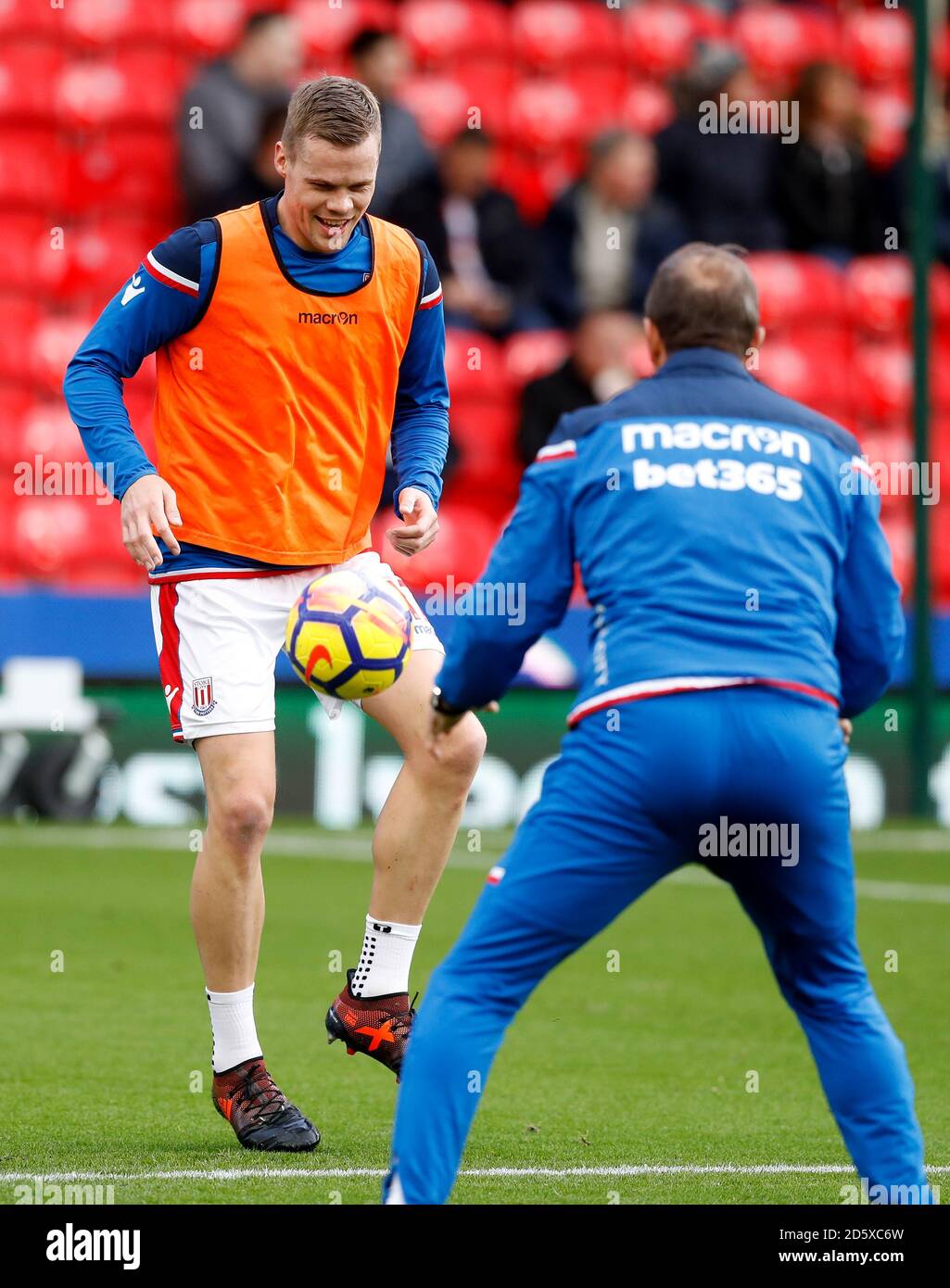 Stoke City's Ryan Shawcross during warmup Stock Photo Alamy