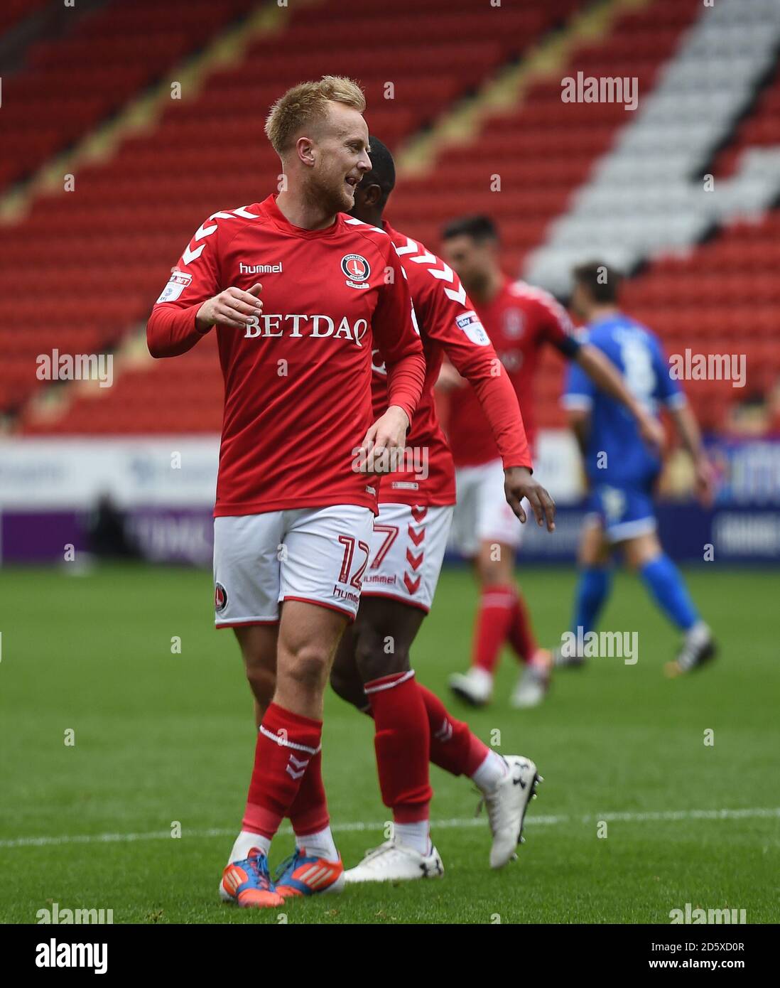 Charlton Athletic's Ben Reeves celebrates scoring their first goal ...