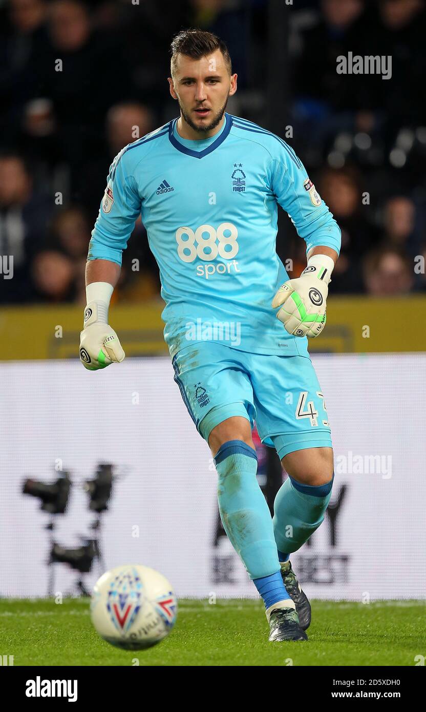 Nottingham Forest goalkeeper Jordan Smith Stock Photo - Alamy