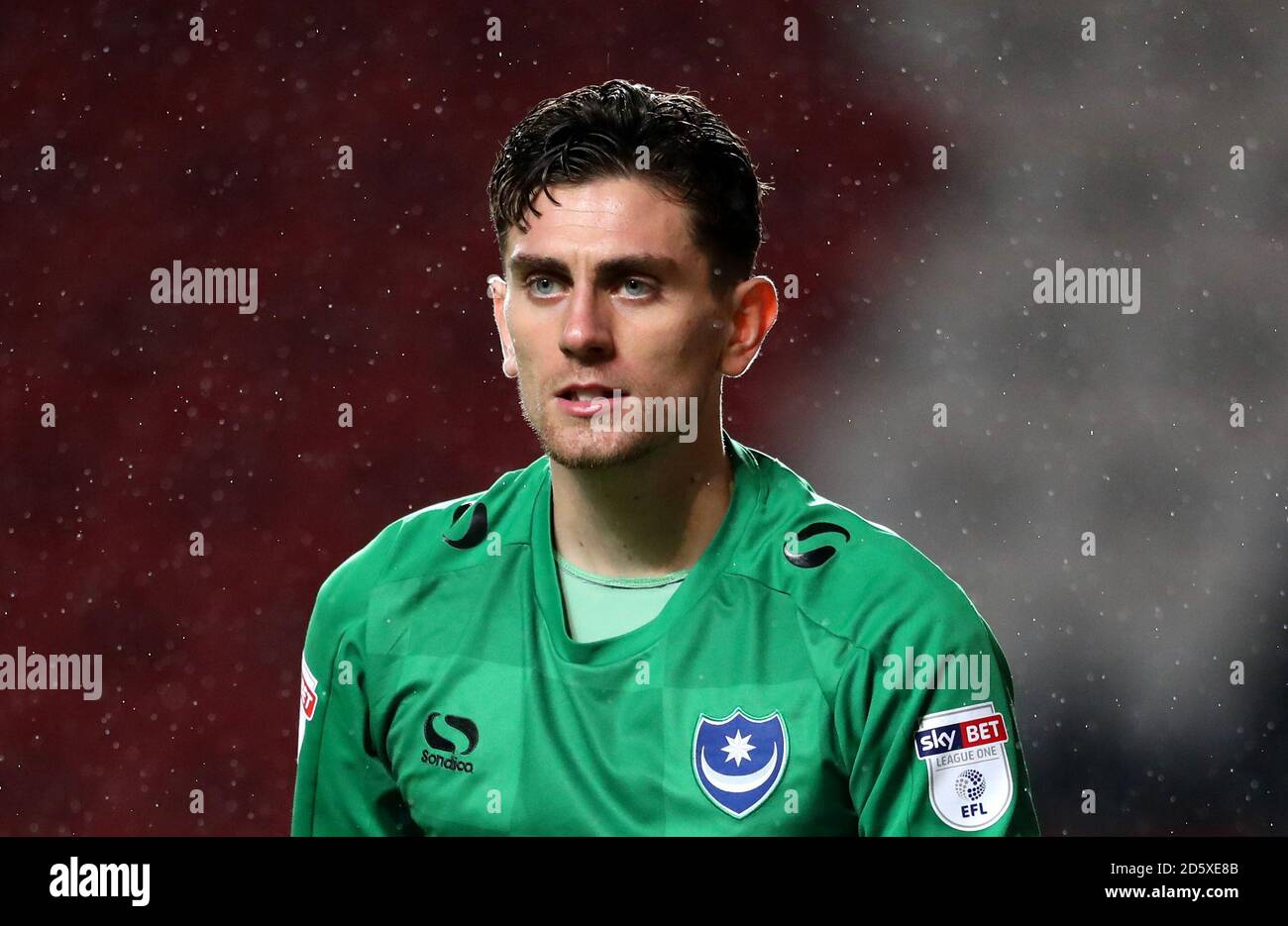 Portsmouth goalkeeper Luke McGee Stock Photo